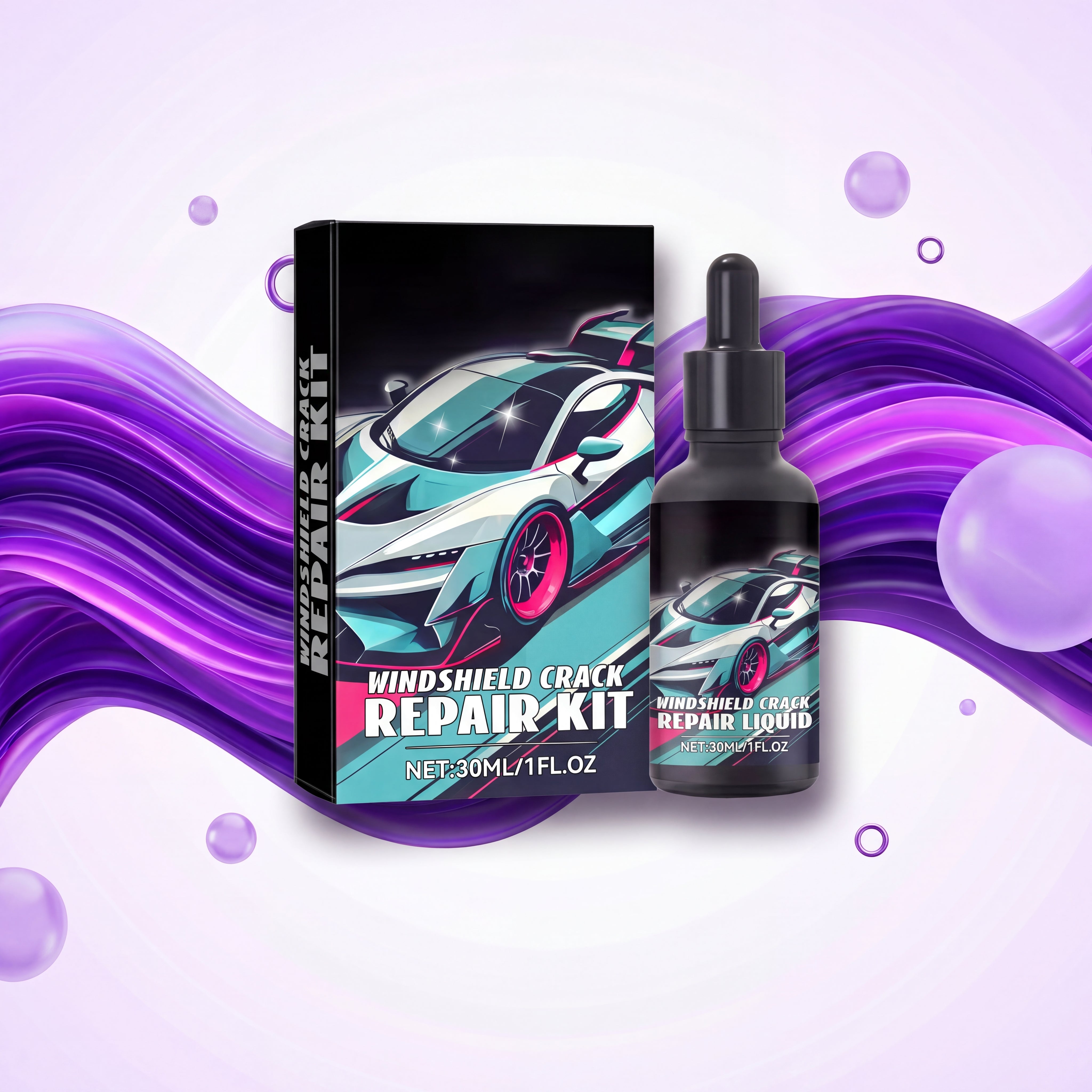 Magic Windshield Crack Repair Kit
