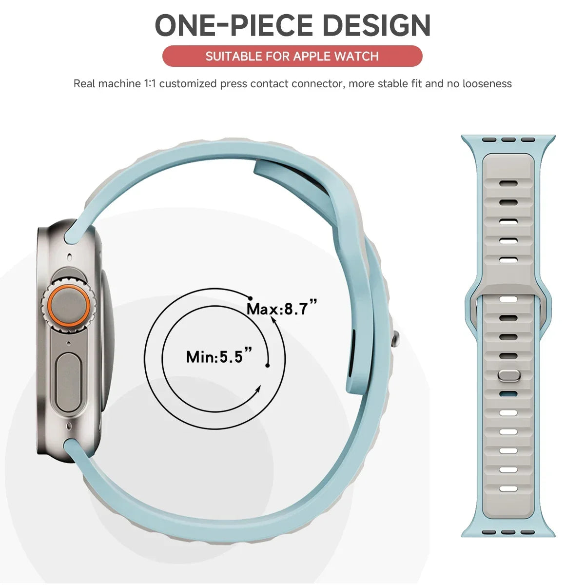 Silicone Strap Sports Band for Apple Watcm