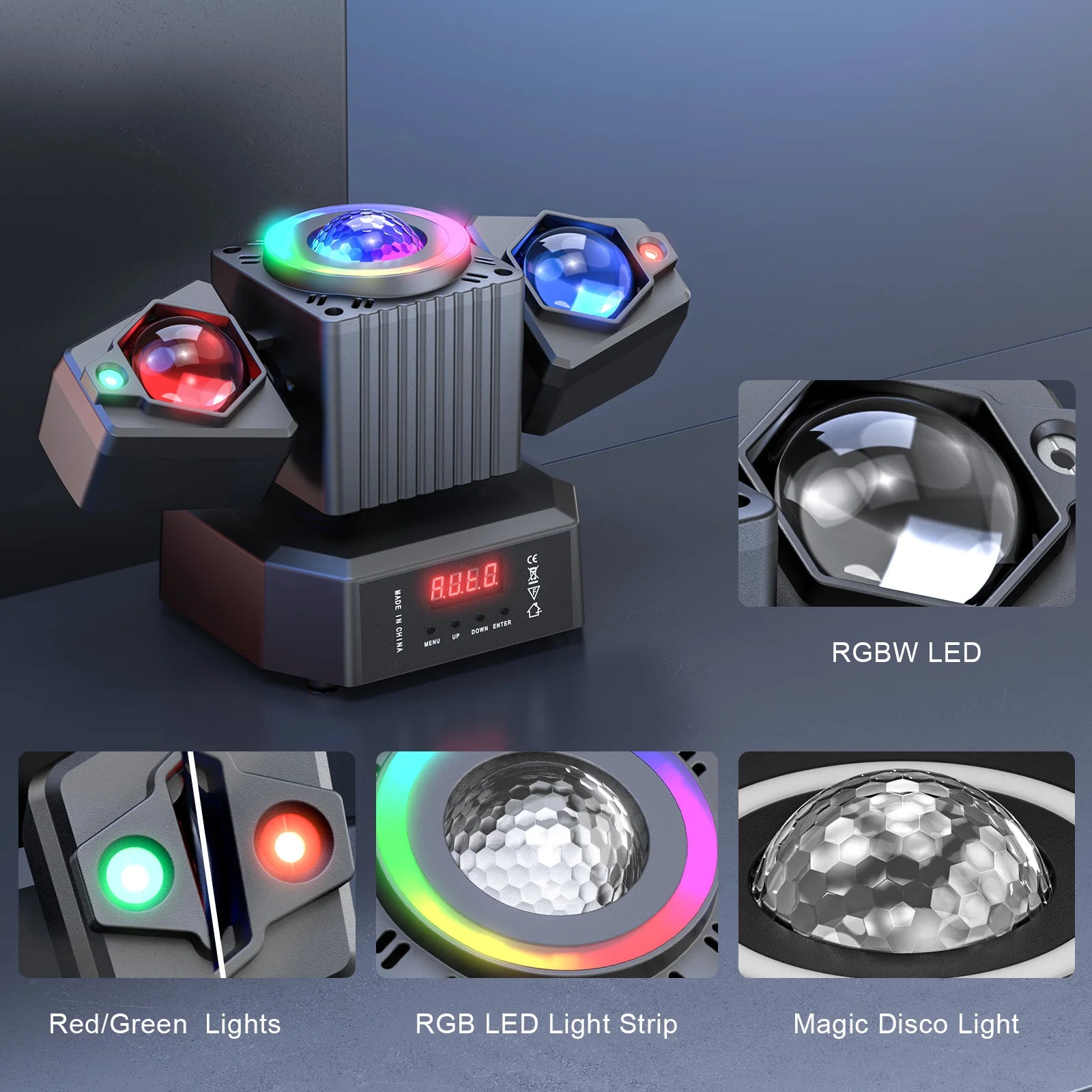 Dual-Arm RGBW Stage Light