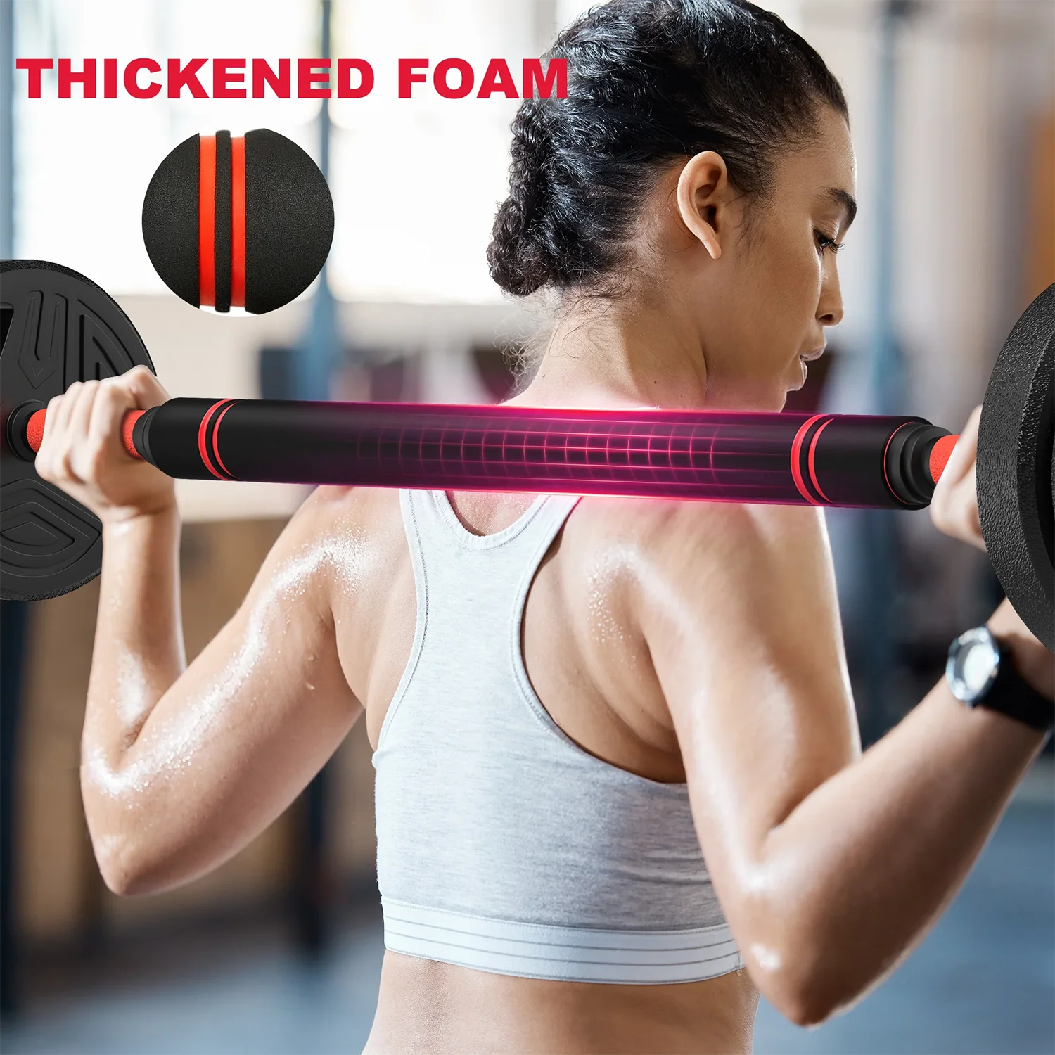 3-in-1 20KG Adjustable Dumbbell Set with Extra Bar