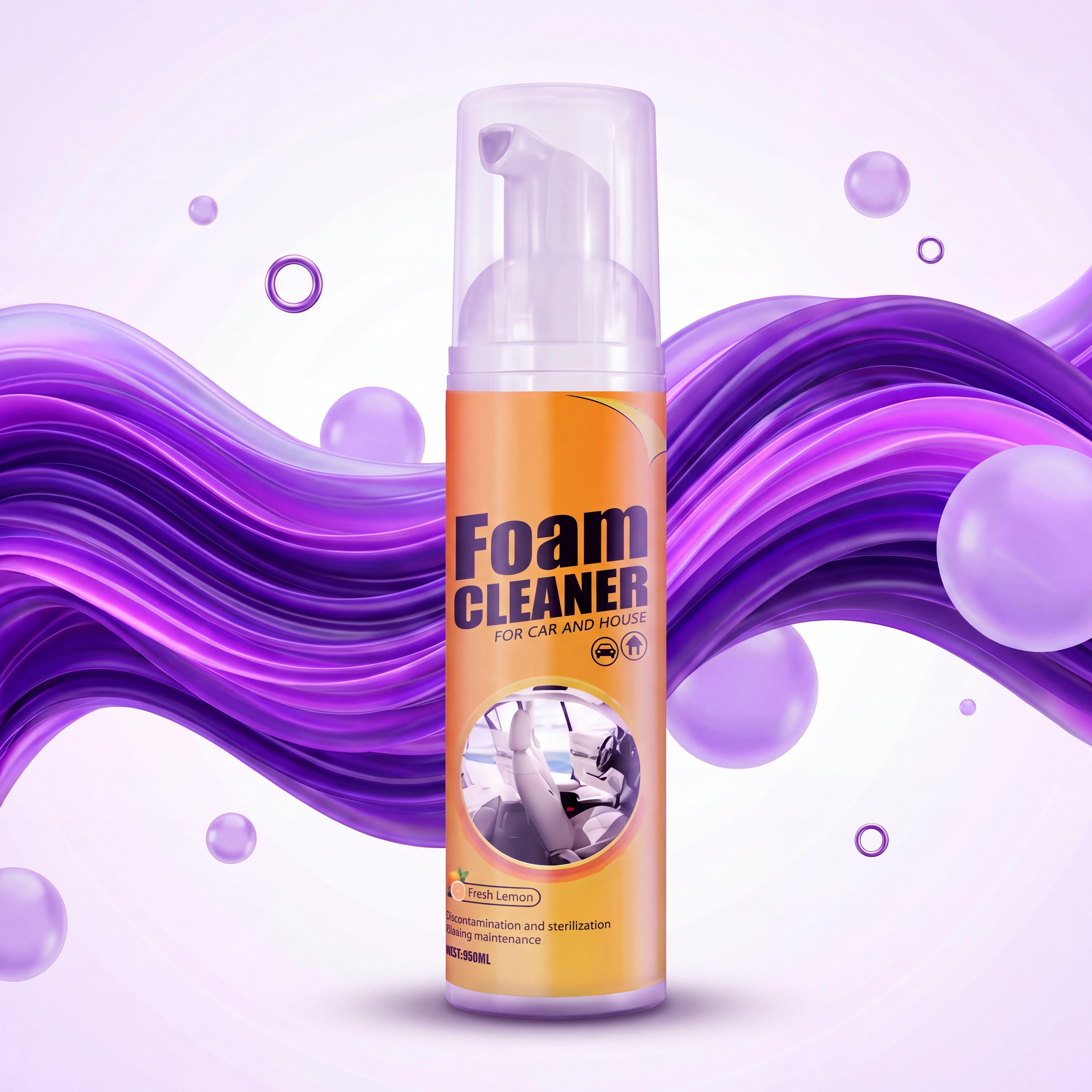 Mutipurpose Foam Spray For Car Cleaning