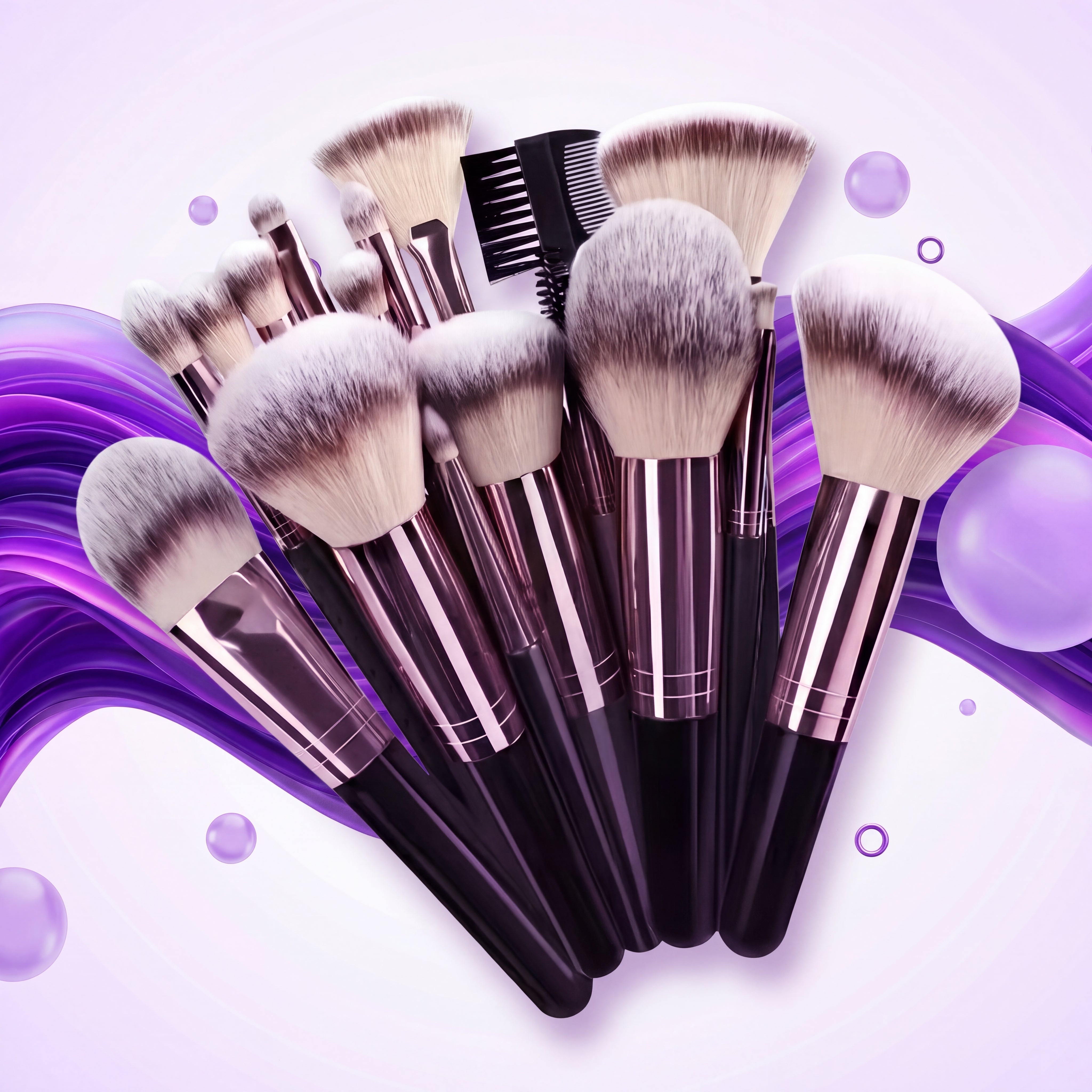 3/20-Piece Professional Soft &amp; Fluffy Makeup Brush Set