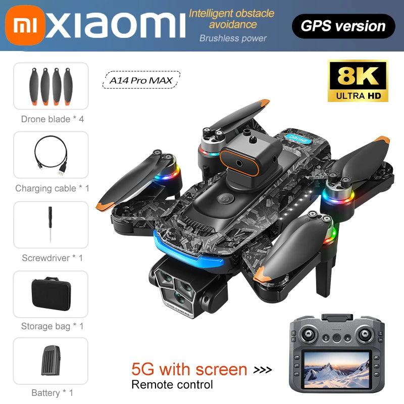 Drone A14 Pro Max com GPS