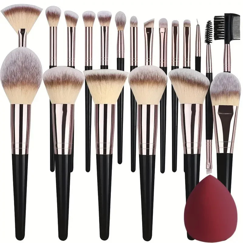 3/20-Piece Professional Soft &amp; Fluffy Makeup Brush Set