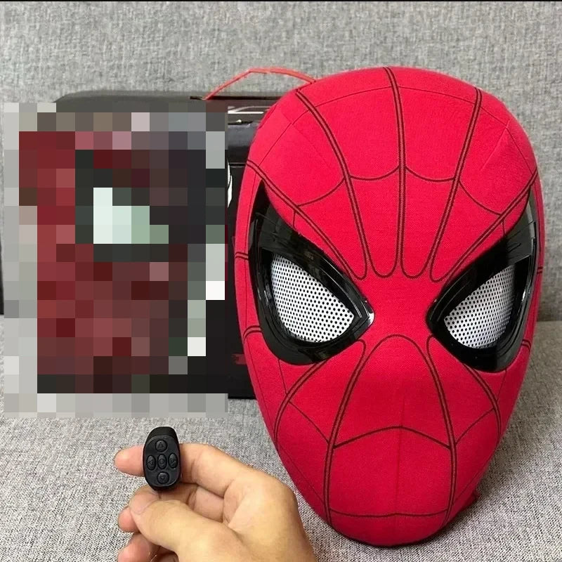 Miles Spider-Man Electronic Mask — 1:1 Scale with Glowing, Moving Eyes