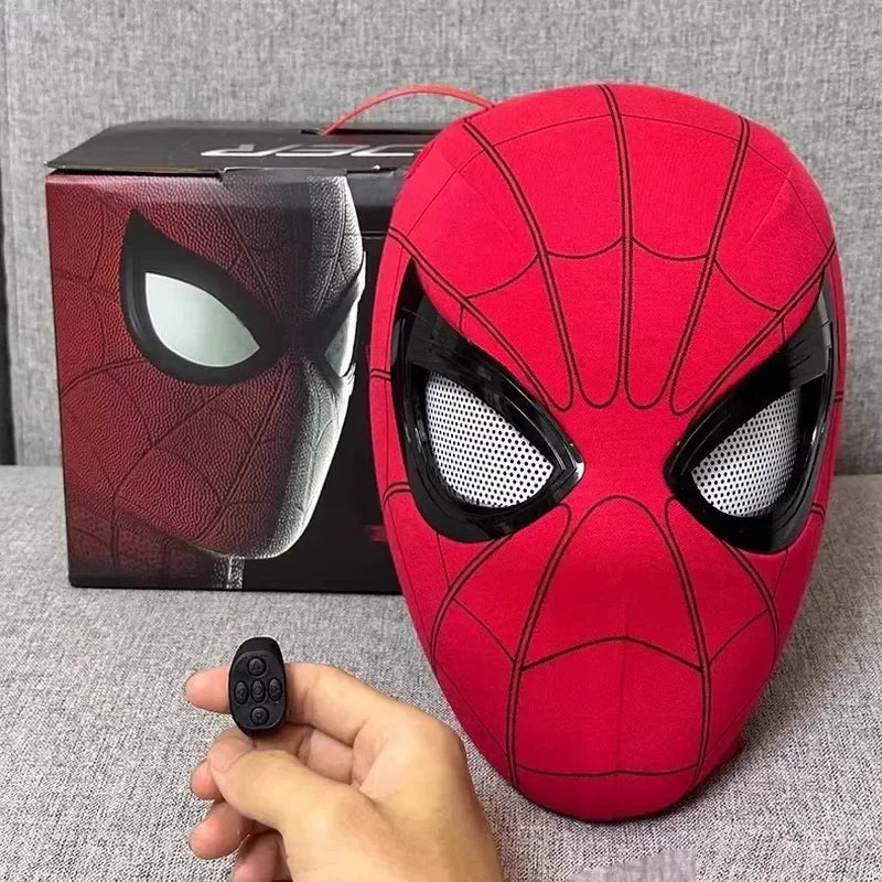 Miles Spider-Man Electronic Mask — 1:1 Scale with Glowing, Moving Eyes
