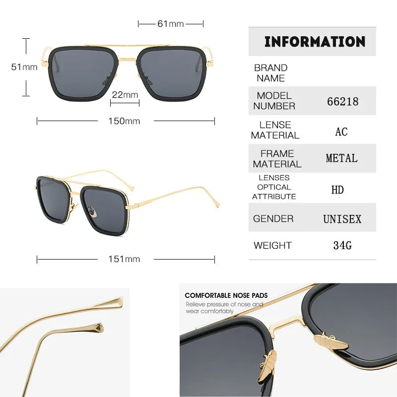 Square Fashion Sunglasses