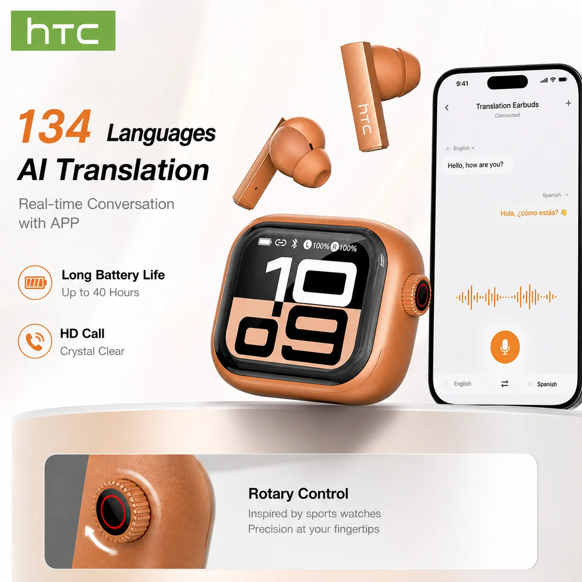 HTC NE40 Bluetooth Headphones