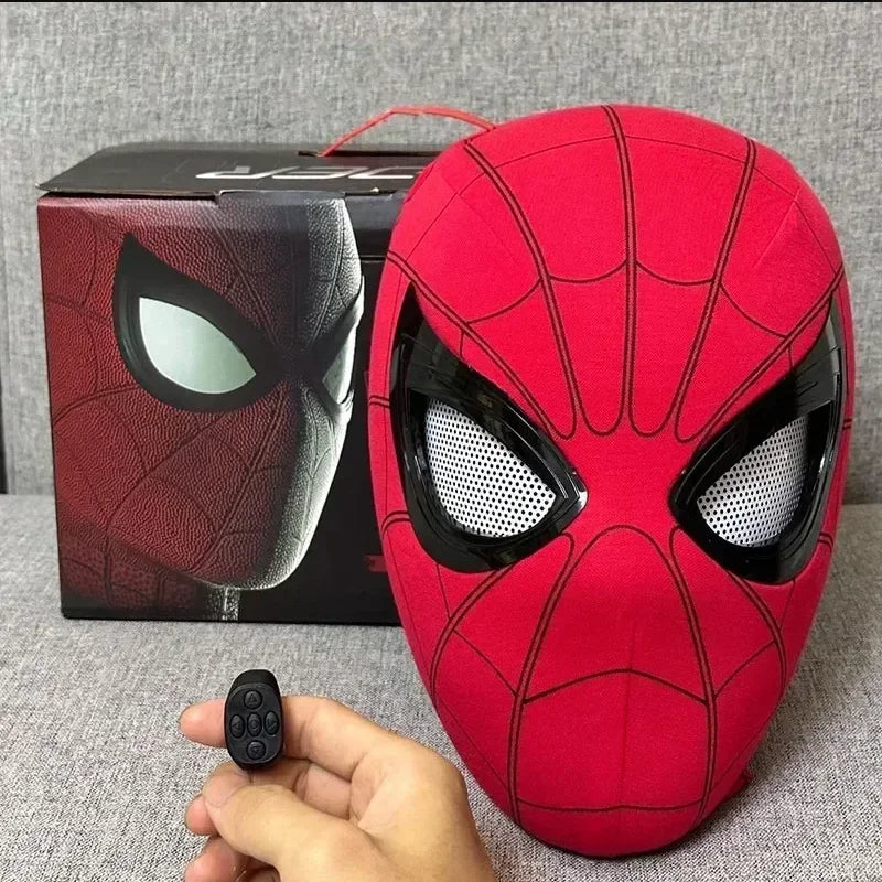 Miles Spider-Man Electronic Mask — 1:1 Scale with Glowing, Moving Eyes