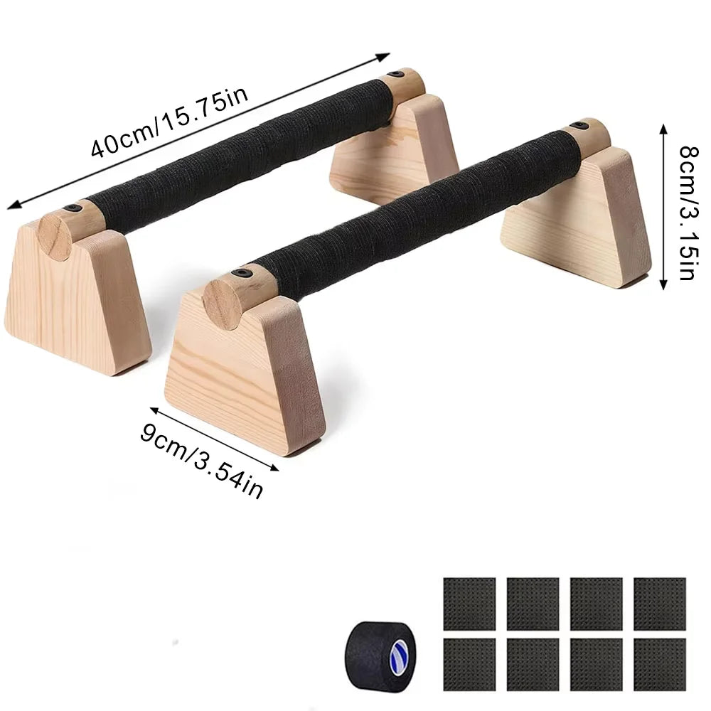 1 Pair Wooden Push Up Bar