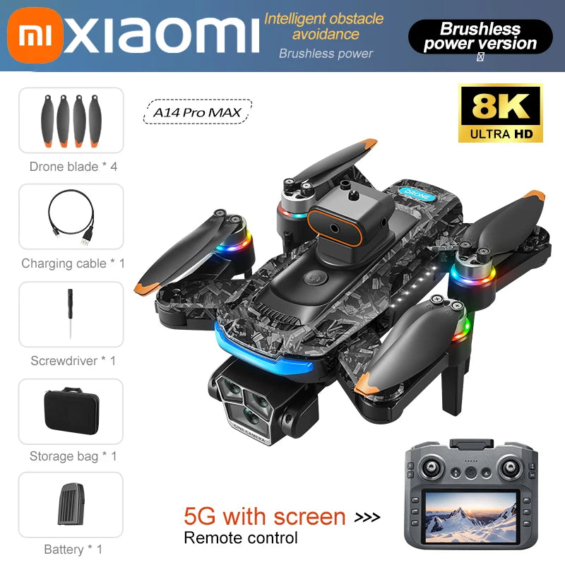 Drone A14 Pro Max com GPS